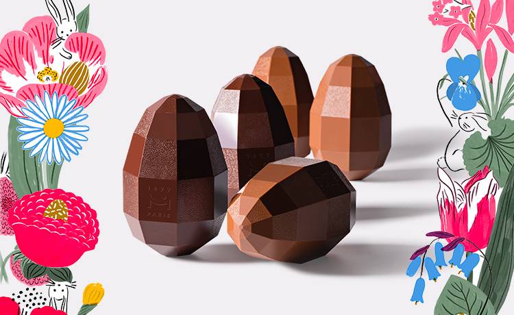 Oeufs en chocolat de luxe à offrir pour Pâques
