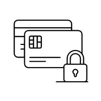 Pictogramme représentant une carte de paiement sécurisé